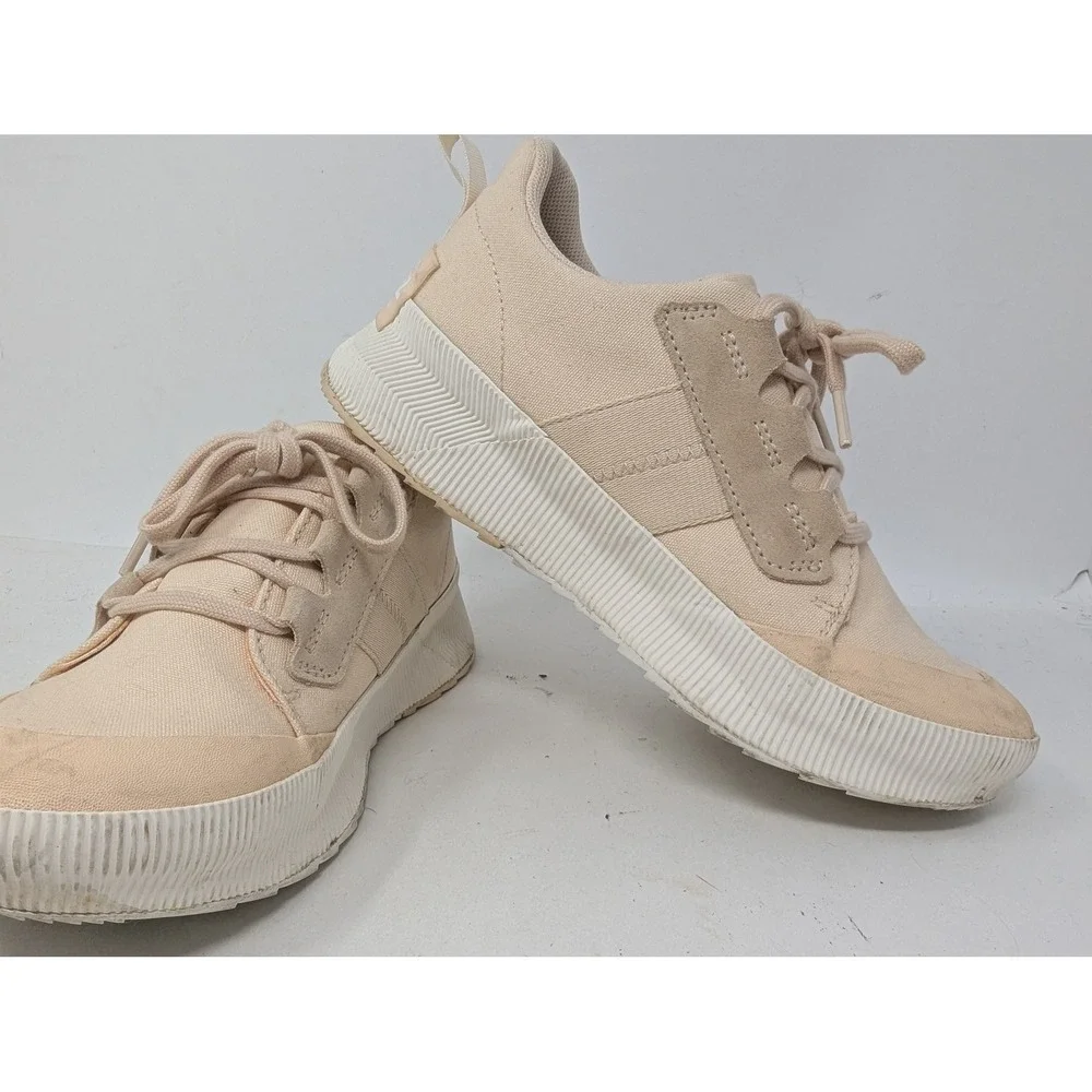 Sorel Shoes Womens Size 8 Beige Waterproof Natural Rubber Out N About NL4970